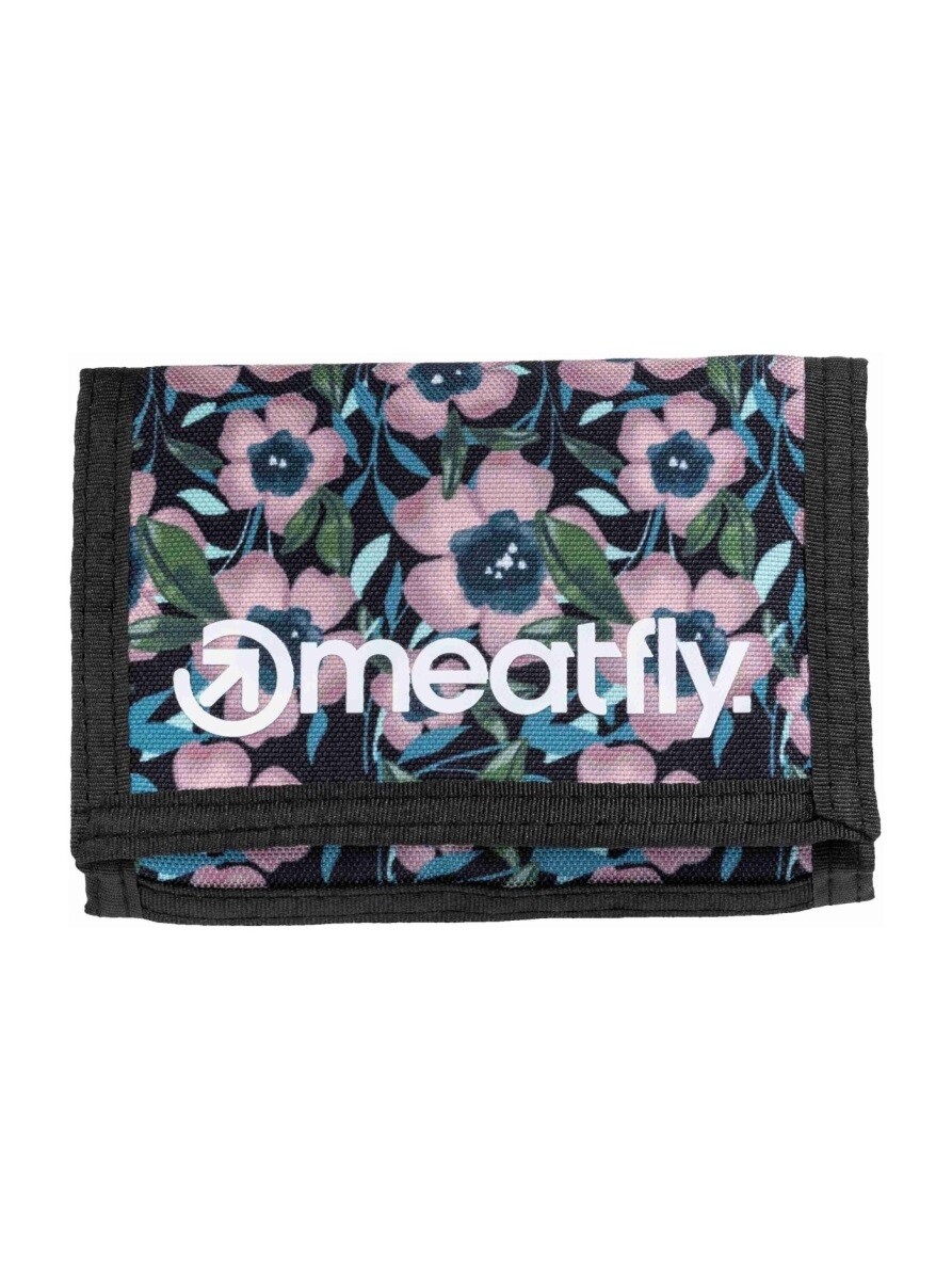 Peněženka meatfly huey růžové květiny one size