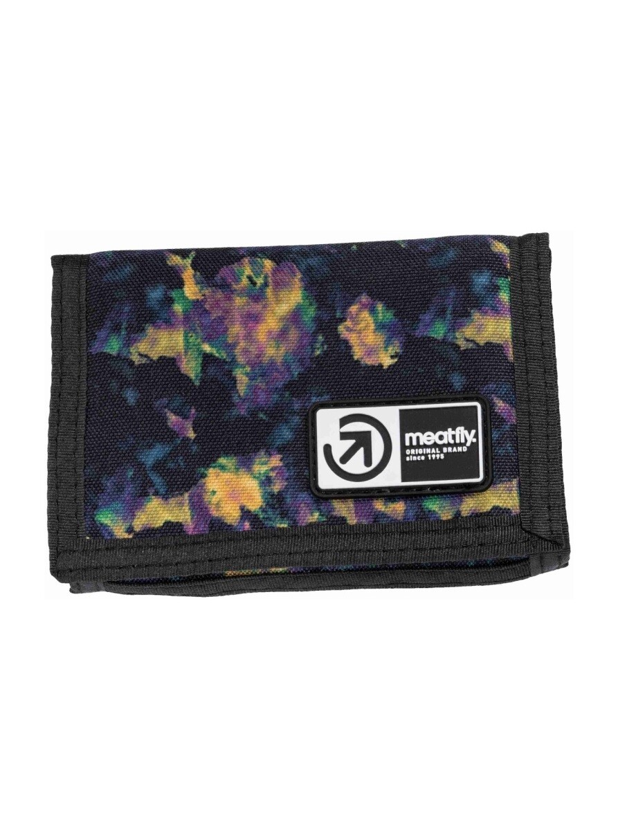 Peněženka meatfly dewey černá/fialová/žlutá one size