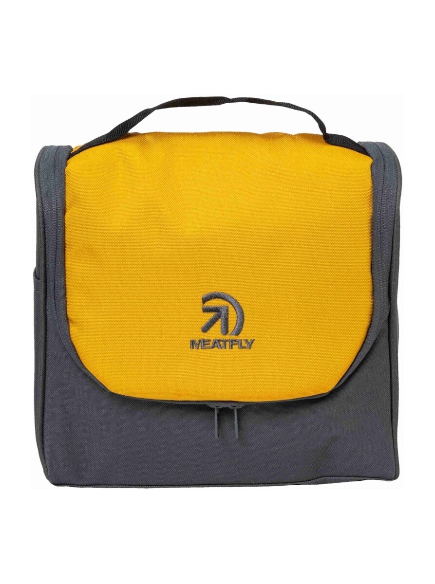 Toaletní taška meatfly specter tmavě šedá/žlutá 6 l