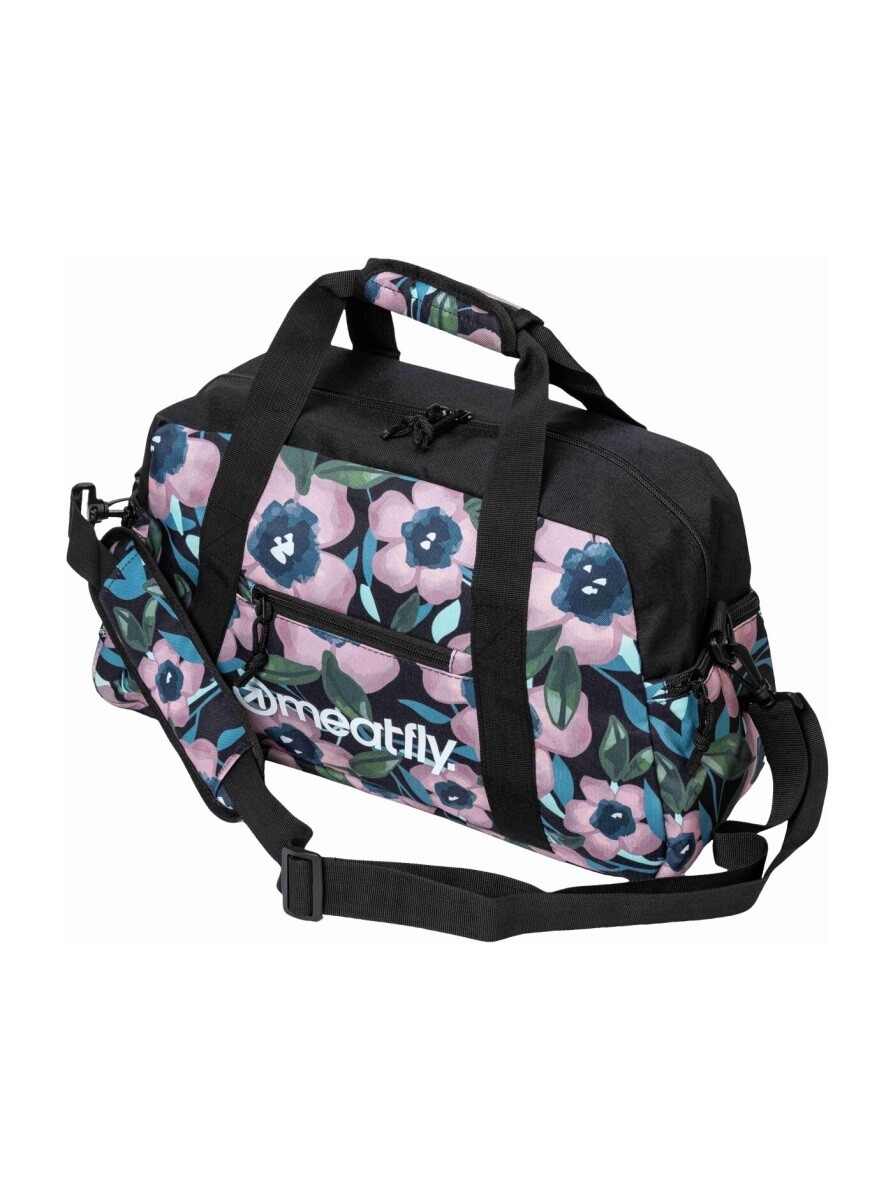Cestovní taška meatfly mavis růžové květiny 26 l
