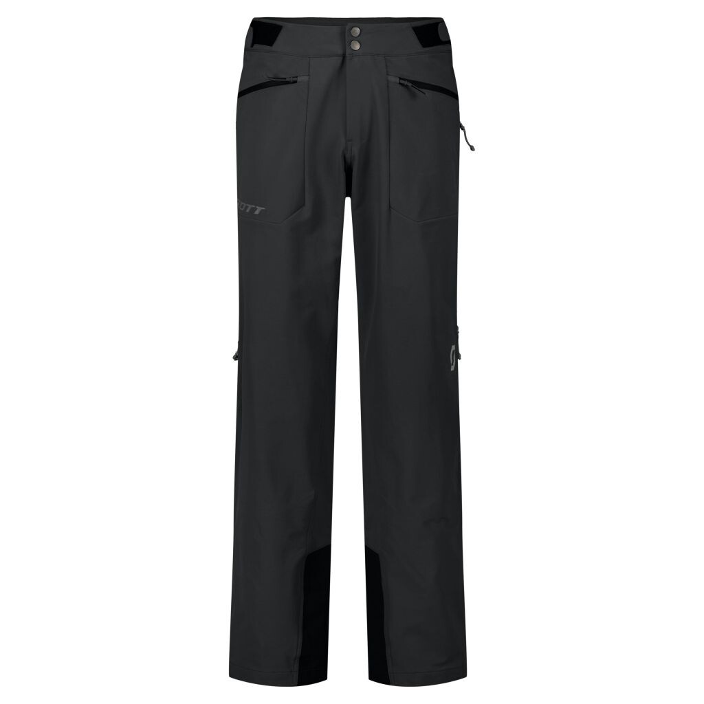 SCOTT Pants M's Explorair Softshell, Black velikost: M