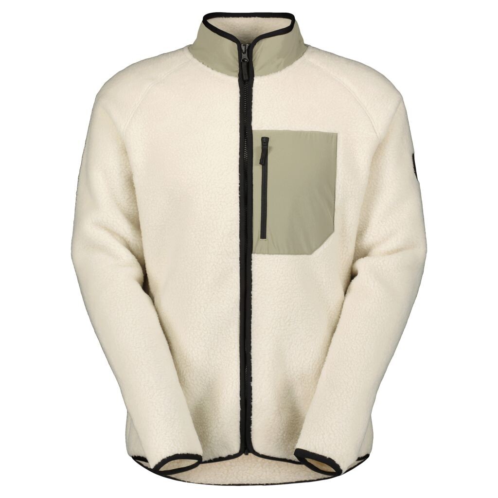 SCOTT Jacket M's Defined Heritage Pile, Dust White/Dust Grey (vzorek) velikost: M