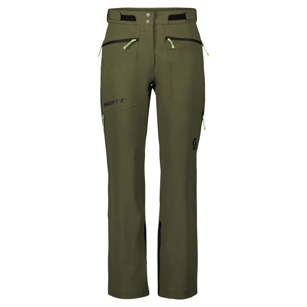 SCOTT Pants W's Explorair Softshell, Douglas Green (vzorek) velikost: M