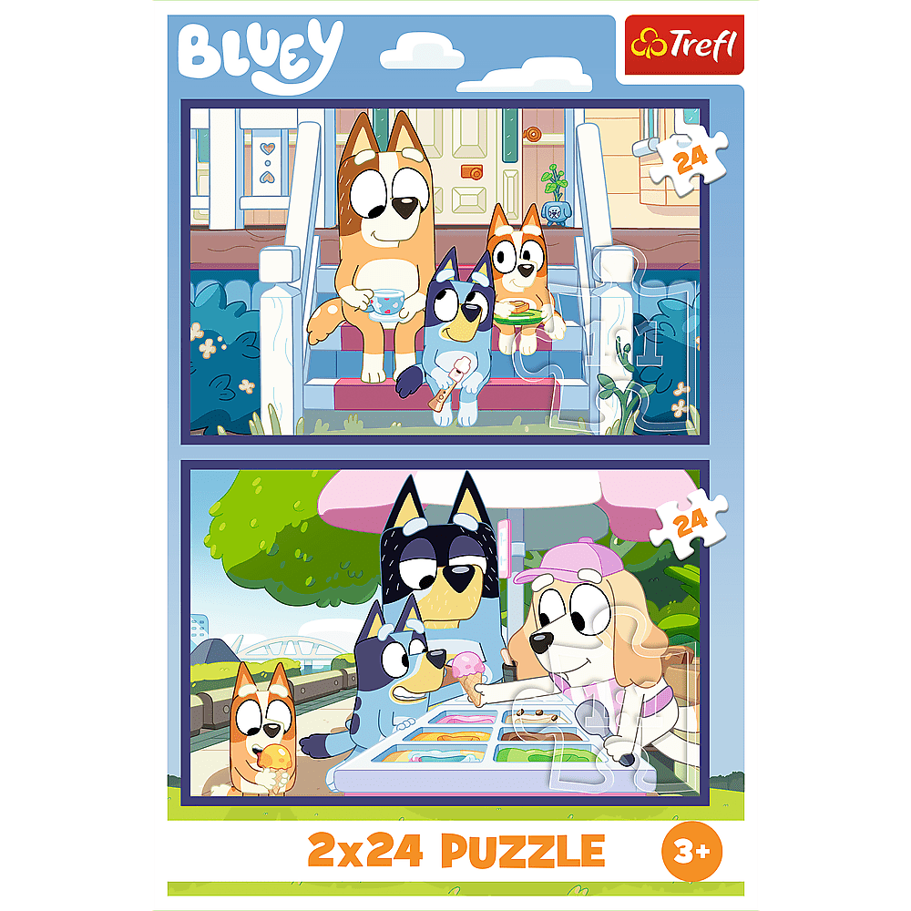 mamido Puzzle Funny Bluey 2x24 Trefl 34446