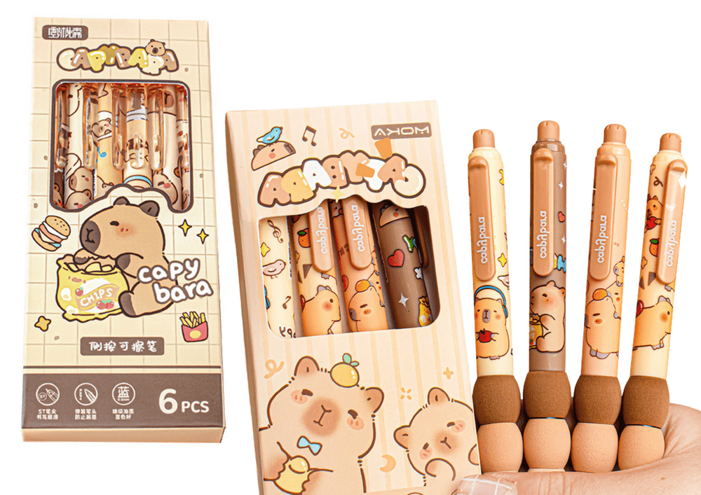 mamido Sada propisek s kapybarou 6 kusů modrý inkoust