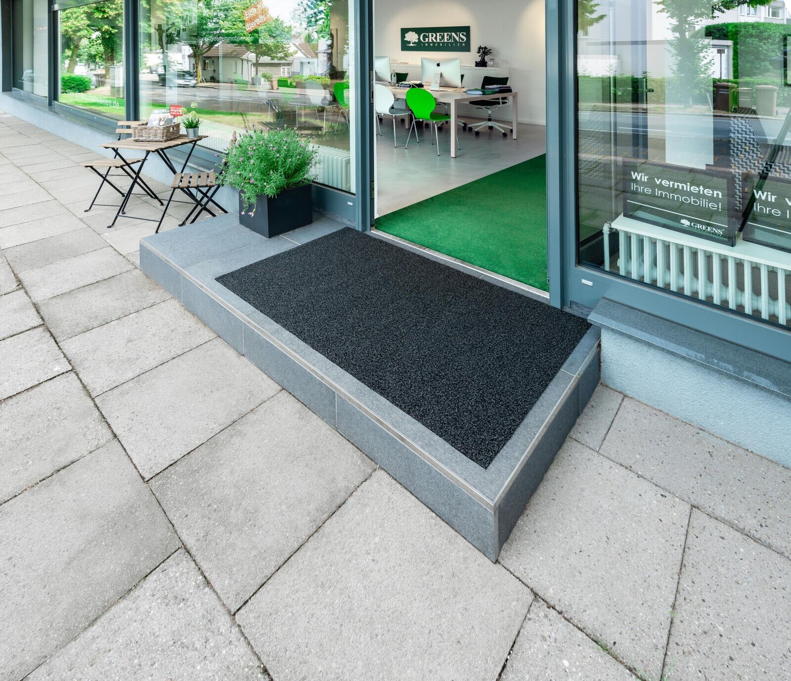 Emco Bau Venkovní rohož Outdoor, 150 x 90 cm - černý melír