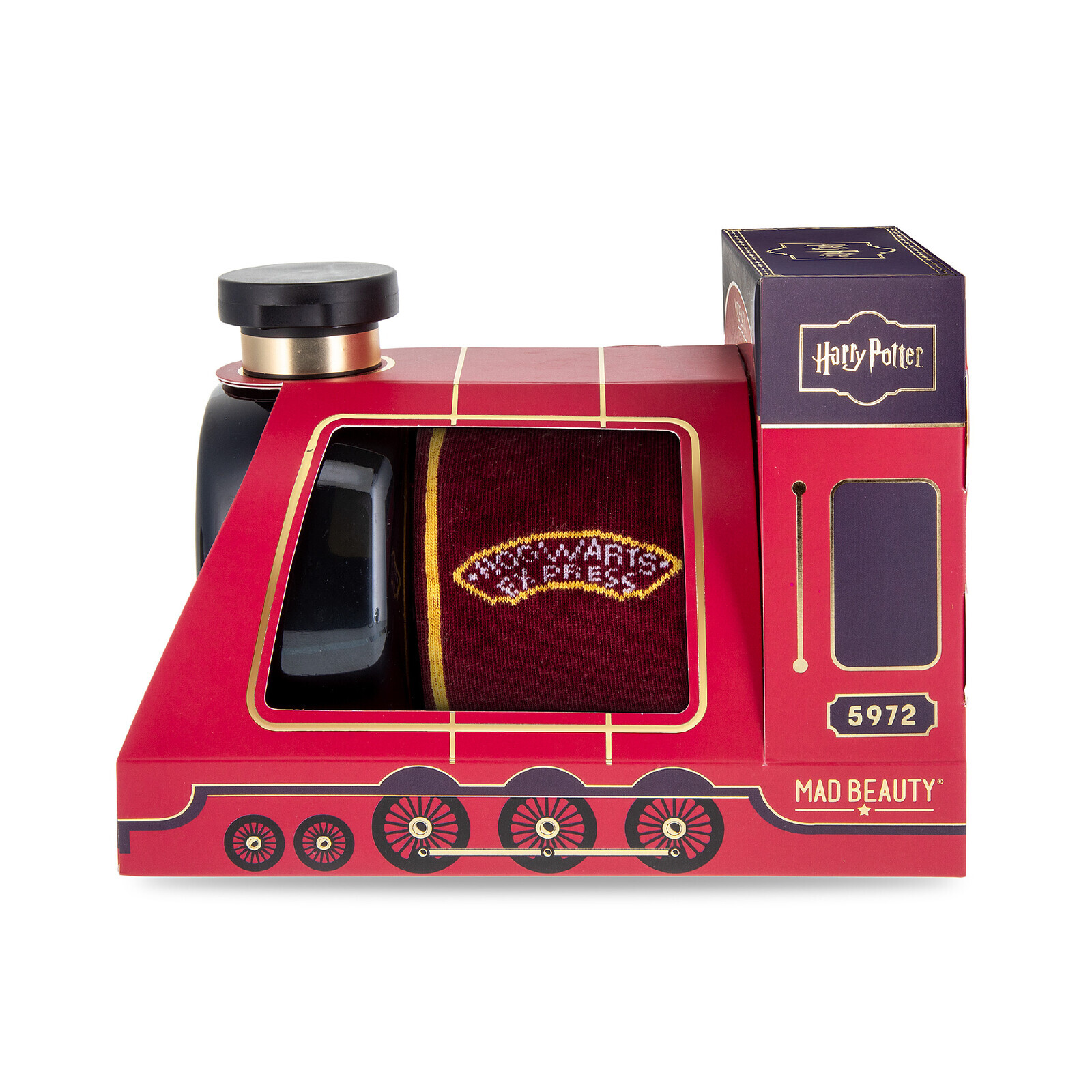 Sada ponožek a sprchového gelu v balení vláčku Harry Potter MAD BEAUTY