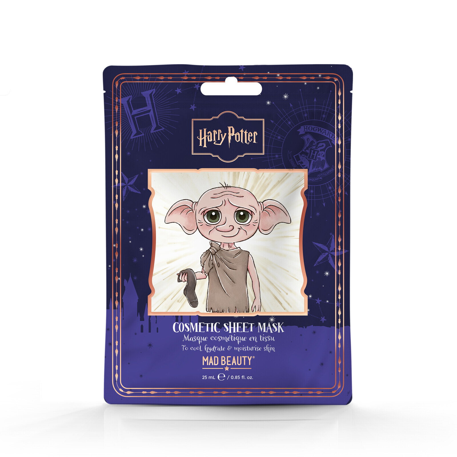 Hydratační vyživující maska na obličej 25 ml Dobby Harry Potter MAD BEAUTY