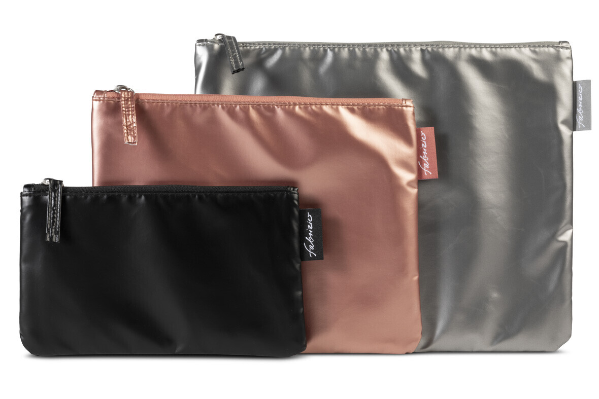 Sada 3 metalických taštiček Fabrizio