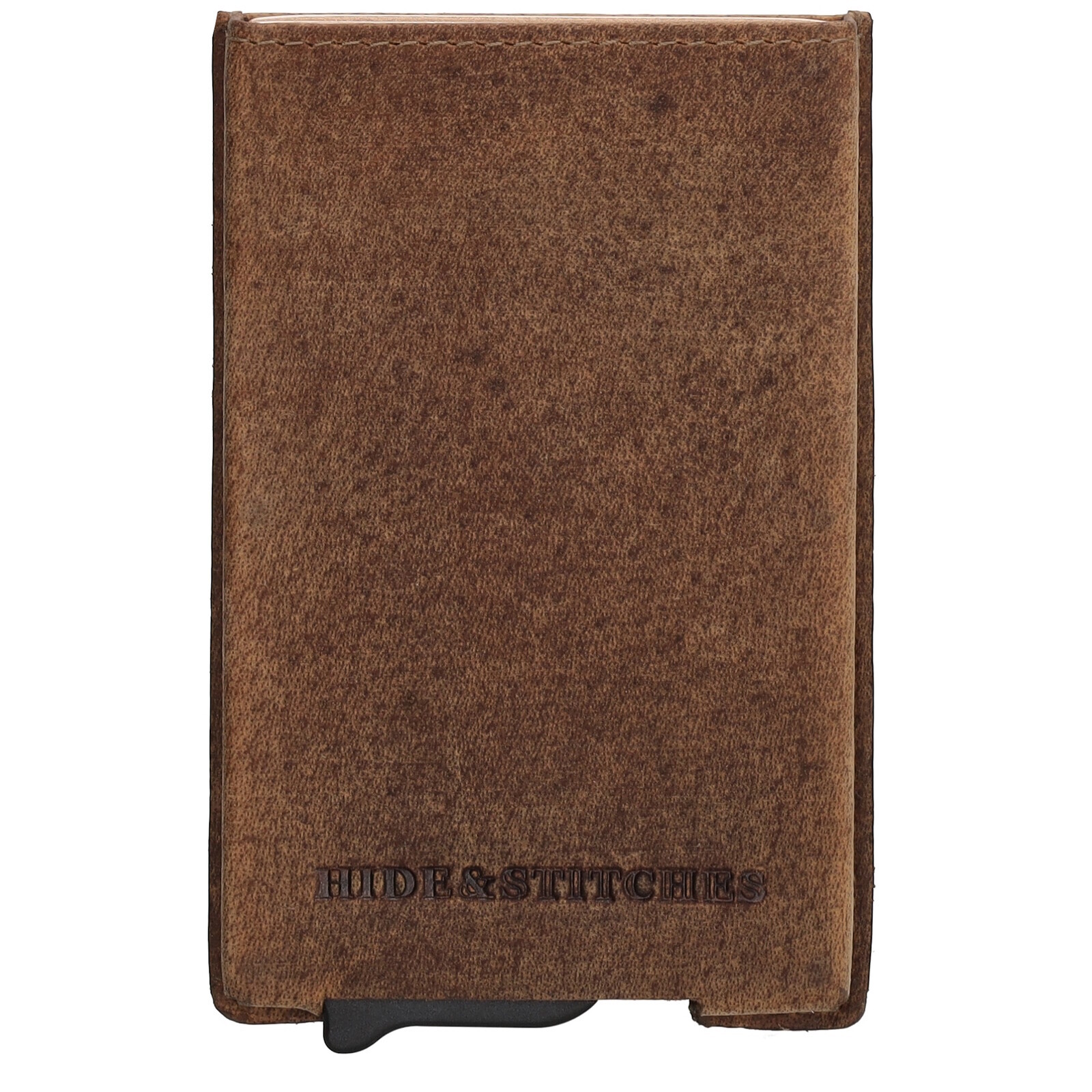 Kožená bezpečnostní peněženka Hide & Stitches - hnědá
