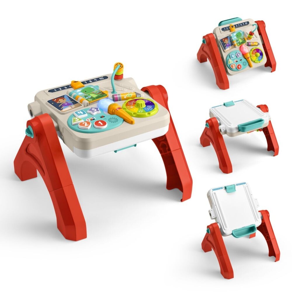 Mattel Fisher Price Hrací stoleček a stojan 4 V 1