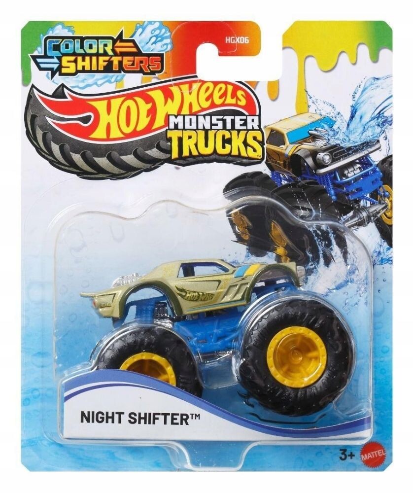 Mattel Hot Wheels Monster trucks color shifters Night Shifter
