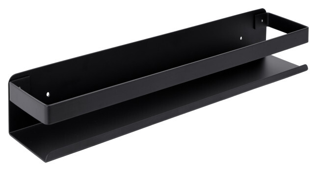 Nástěnná police MEGARA 30 cm černá