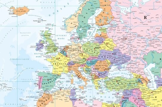 Svět státy a území, nástěnná