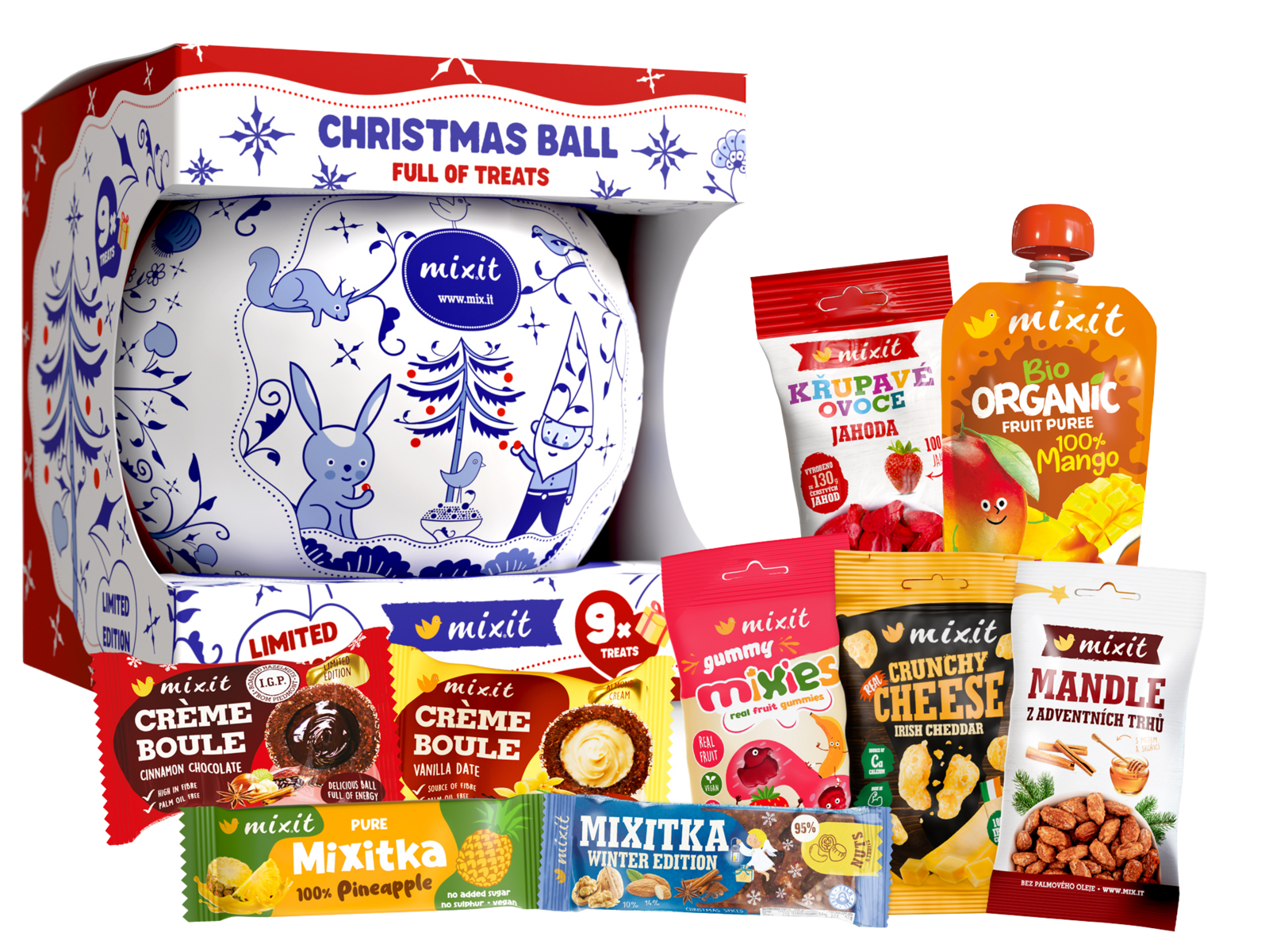 MIXIT Vánoční koule plná dobrot 353 g