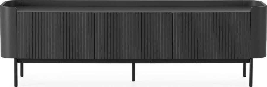 Černý TV stolek 180x55x40 cm Willa – MOME