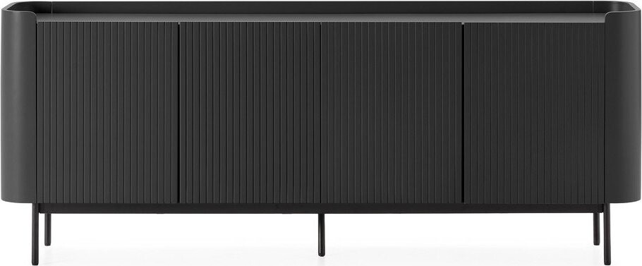 Černá komoda 200x80x40 cm Willa – MOME