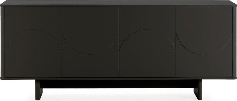 Černá komoda 180x75x40 cm Solei – MOME