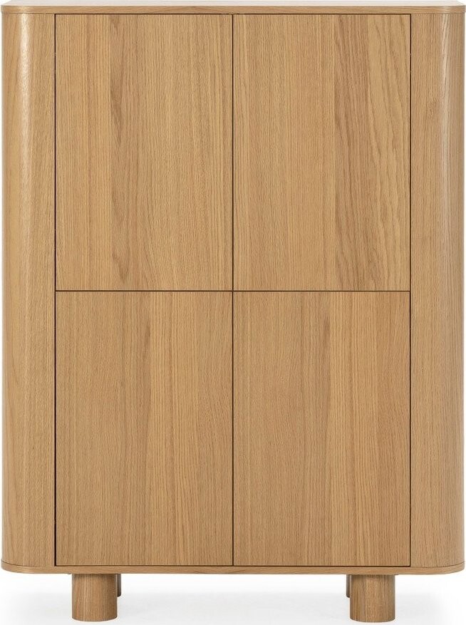 Skříňka v dekoru dubu v přírodní barvě 100x133x40 cm Padoc – MOME