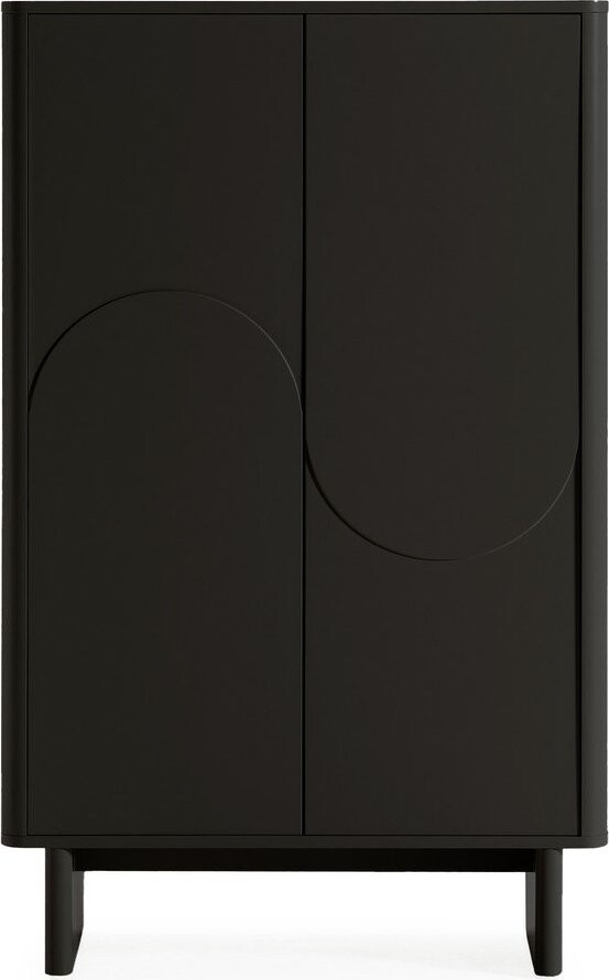 Černá skříňka 80x130x40 cm Solei – MOME