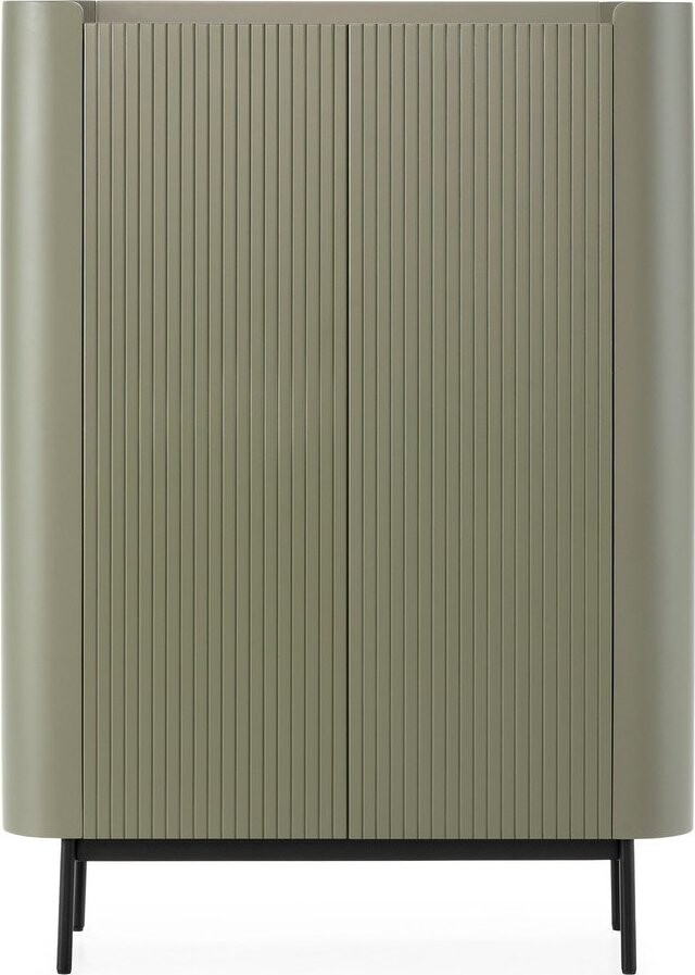 Zelená skříňka 100x140x40 cm Willa – MOME