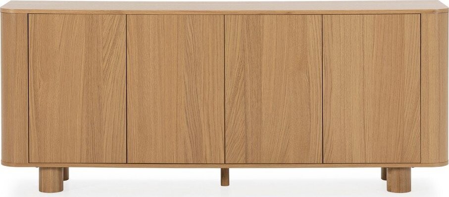 Komoda v dekoru dubu v přírodní barvě 180x75x40 cm Padoc – MOME