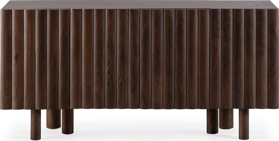 Hnědá komoda z mangového dřeva 160x80x40 cm Tamira – MOME