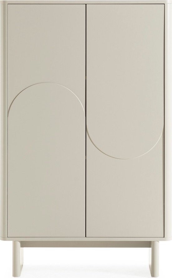 Krémová skříňka 80x130x40 cm Solei – MOME