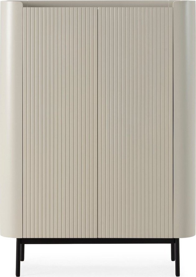 Krémová skříňka 100x140x40 cm Willa – MOME