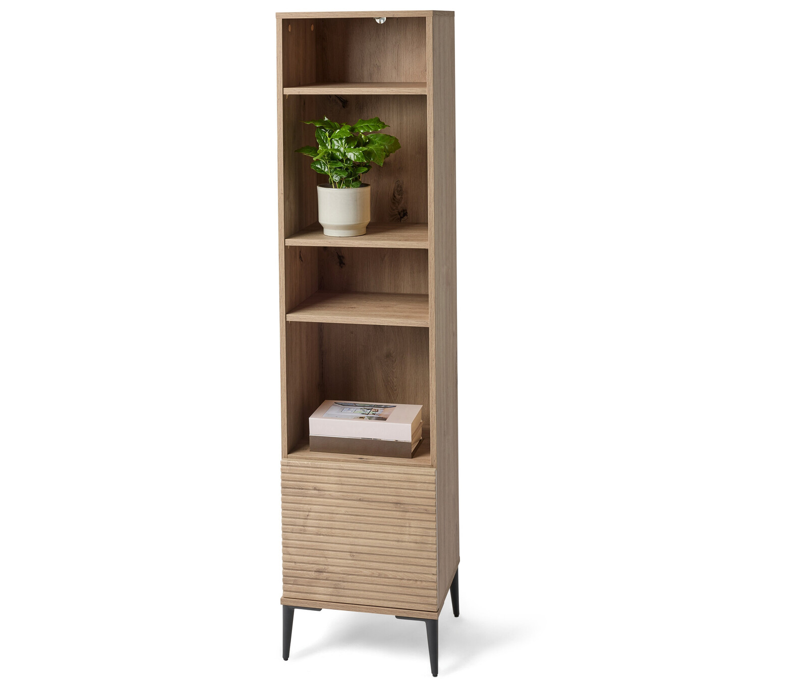 Tchibo - Regál »Reet« v lamelovém vzhledu - barva: hnědá