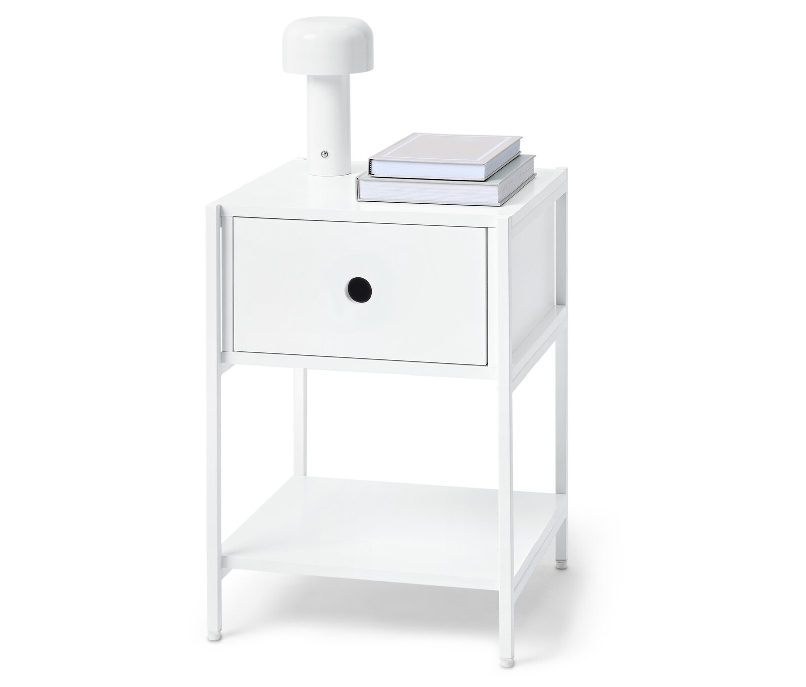 Tchibo - Noční stolek »Klaar« se zásuvkou - barva: bílá