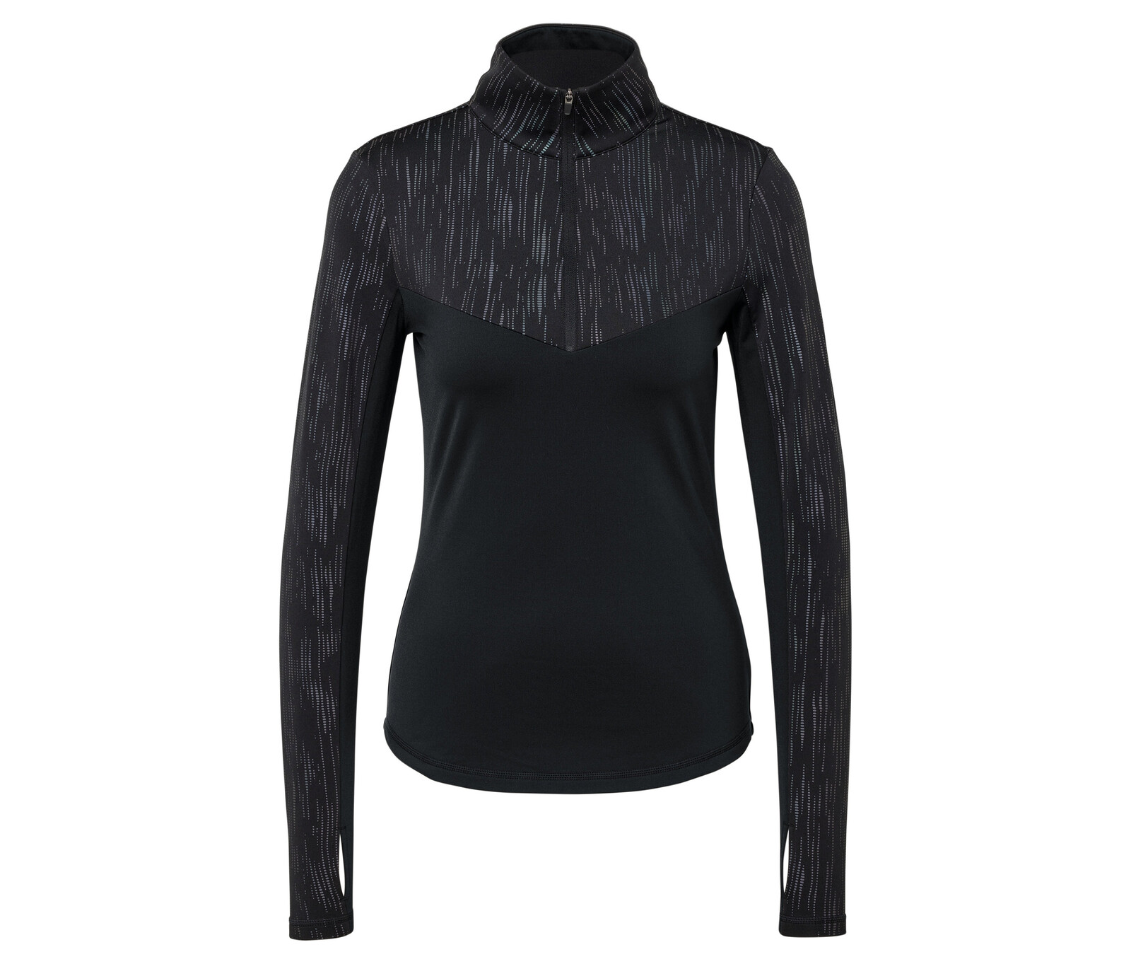 Tchibo - Funkční termotriko - pro ženy - vel. XL 48/50 - barva: černá/s potiskem