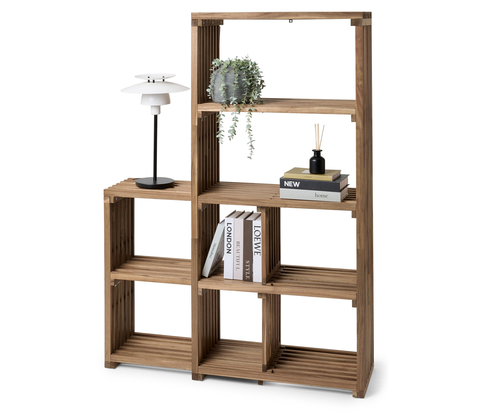 Tchibo - Výsuvný regál »Fleksibel« - barva: hnědá