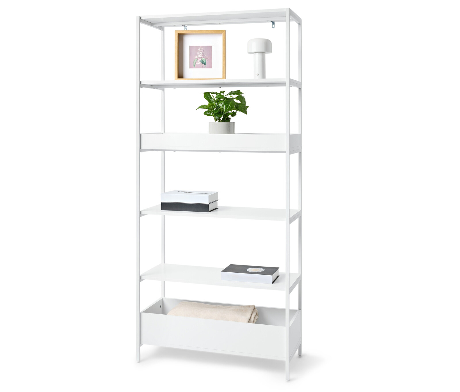 Tchibo - Regál »Klaar« - barva: bílá