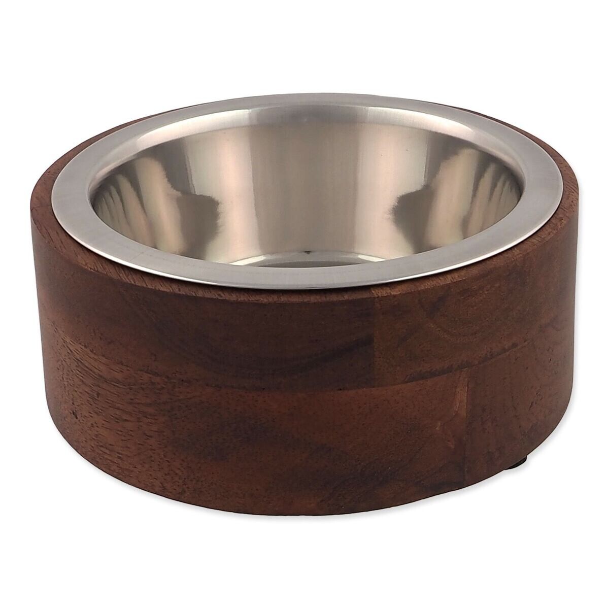 Miska Dog Fantasy nerez v dřevě rovná 400ml