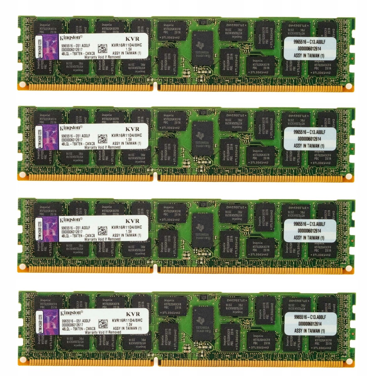 Kingston KVR16R11D4/8HC 32GB 4x 8GB Kit PC3-12800 1600MHz Ecc