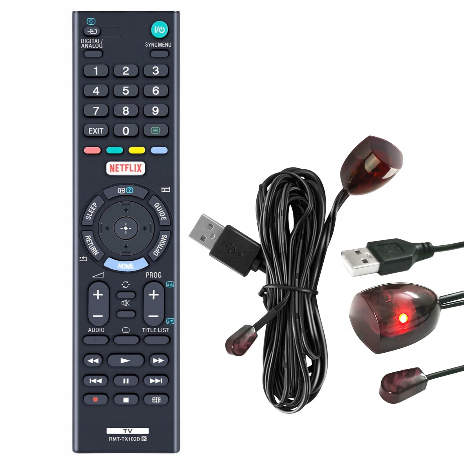 Pilot Pro Sony RMT-TX102D KDL-48WD653 KDL-48WD655 KDL-49WD750 kabel