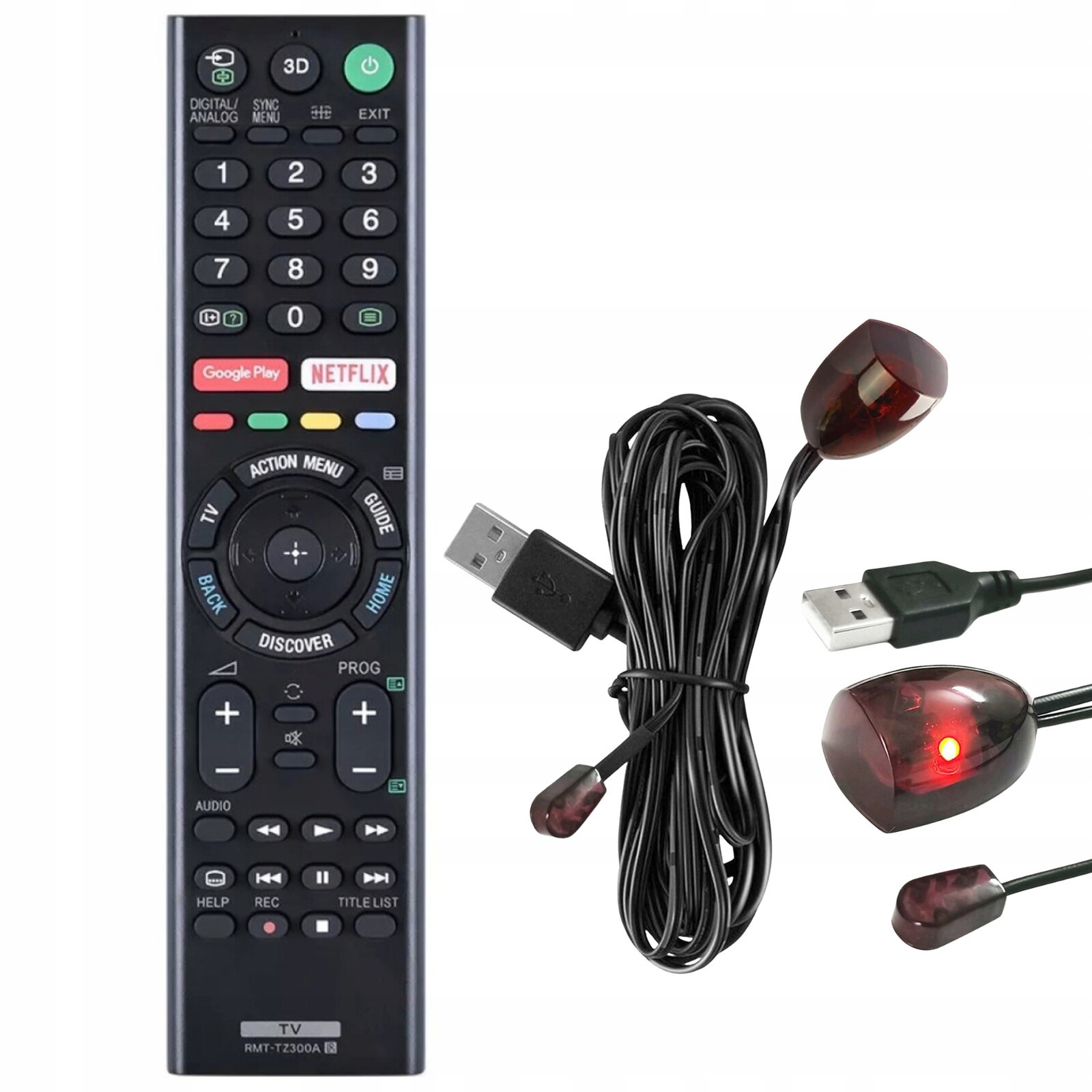 Dálkový Ovladač Pro Tv Sony RMT-TZ300A XBR-65X930E XBR-65X935D XBR-65X937D Ir Kabel