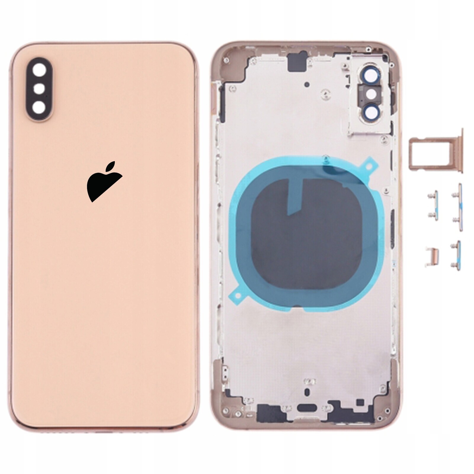 Kompletní pouzdro pro Apple iPhone Xs, zlaté tělo