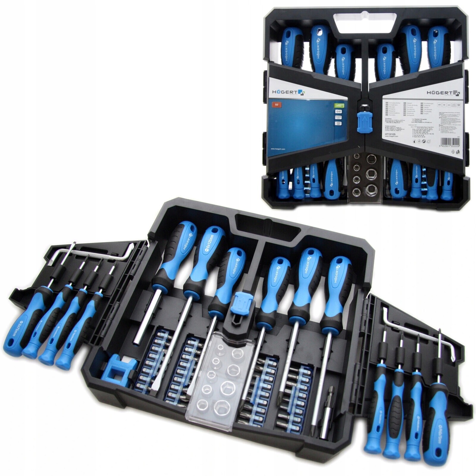 Šroubováky, Šroubováky, Bity 63 Ks HT1S105 Hogert