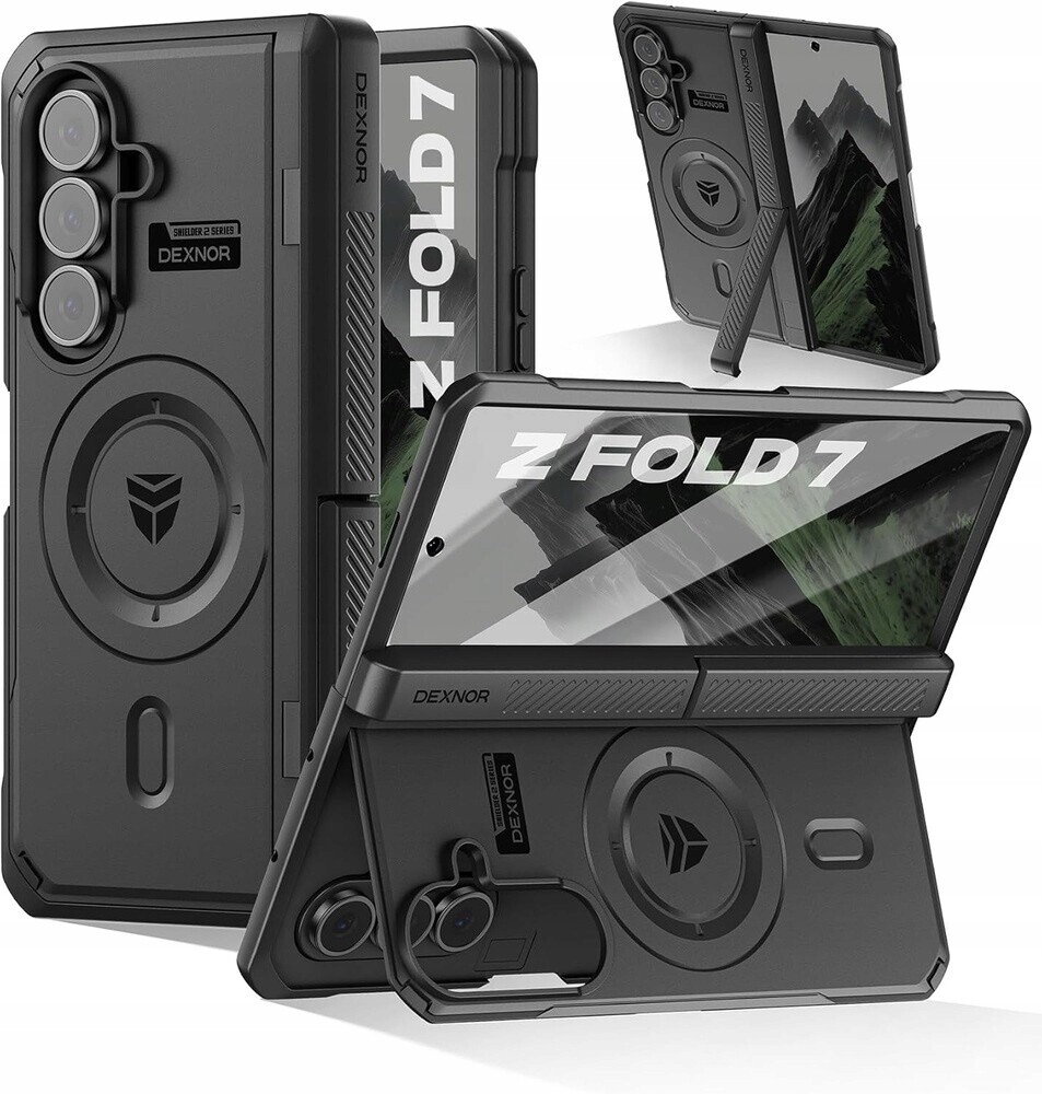 Obrněné Pouzdro Dexnor pro Galaxy Z Fold7 5G, stojánek, kryt MagSafe