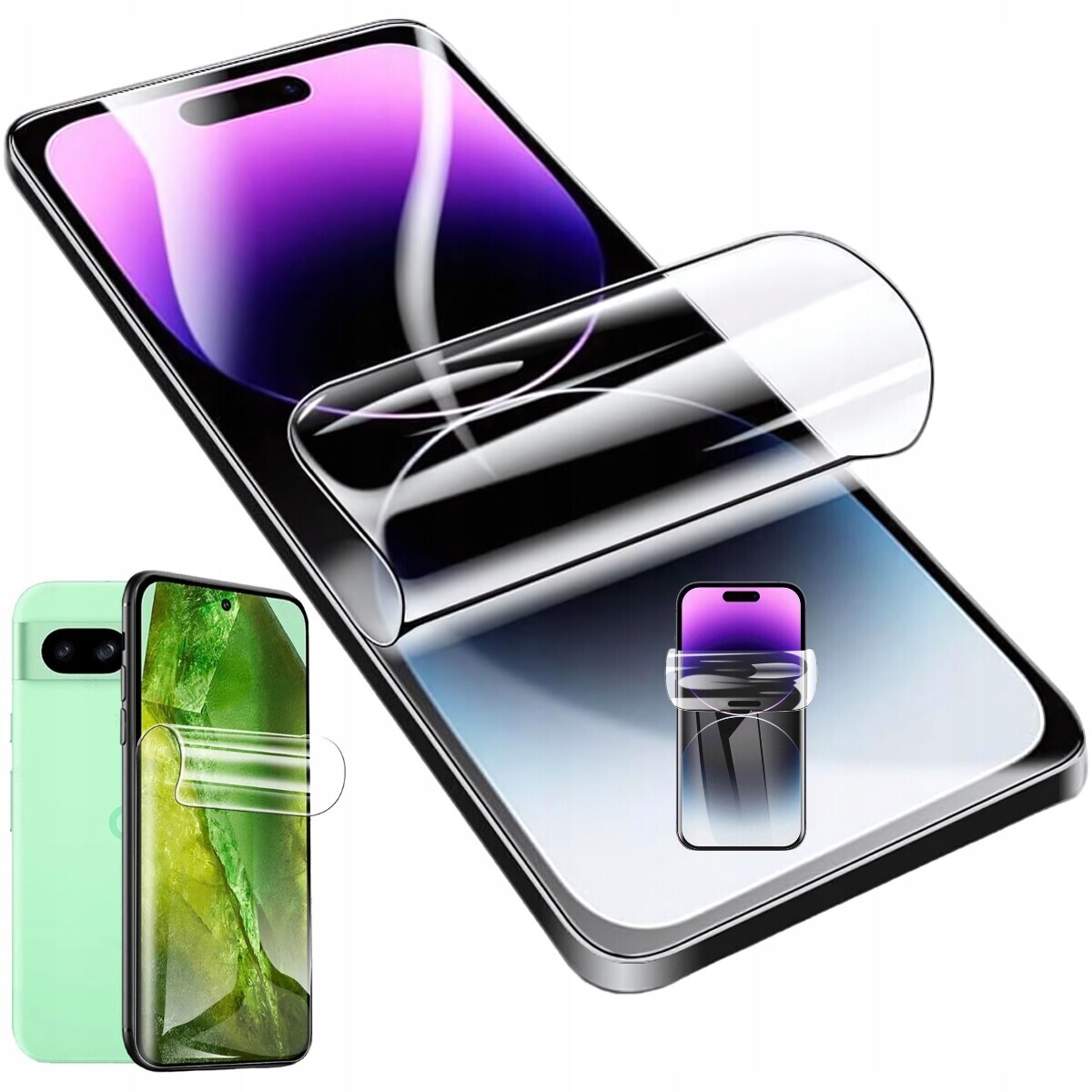 2 x Fólie ochranná fólie pro Xiaomi Redmi A3 Silný kaučukový kryt na displej