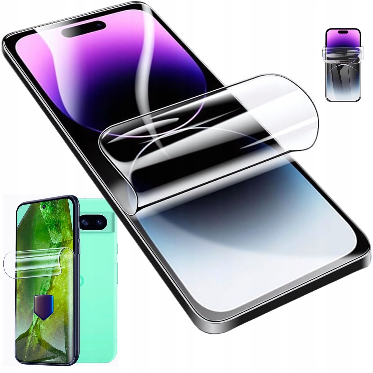 2 x Fólie pro Iphone 16 Pro Max Silný kaučukový kryt na Ek