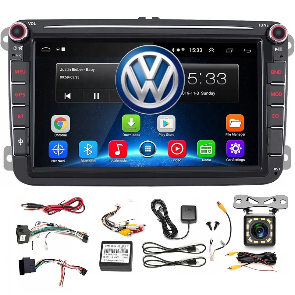 Automobilové Rádio pro Vw Passat B6 B7 Golf 5 V 6 VI Seat Skoda Volkswagen