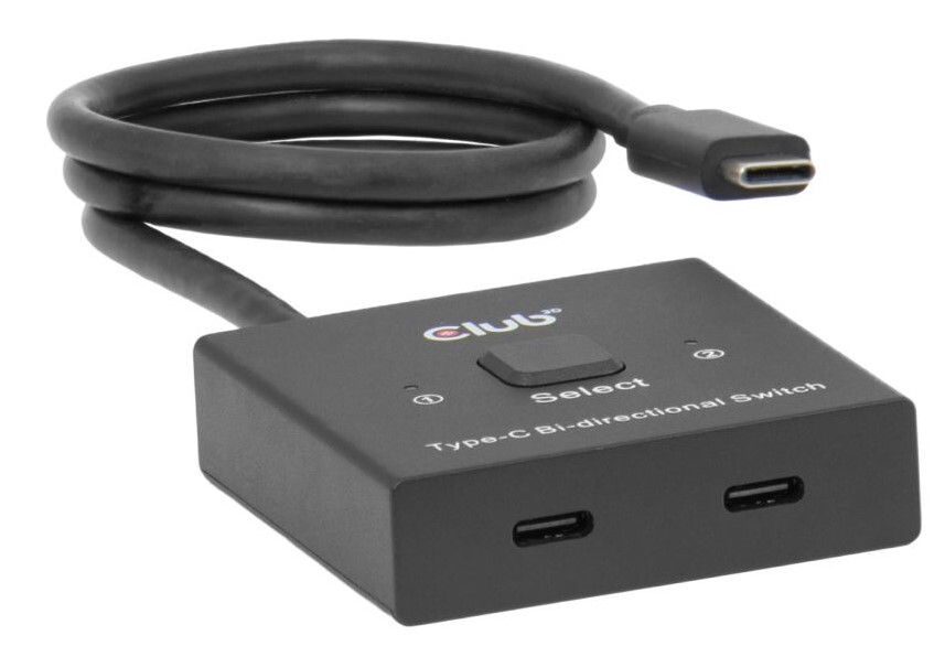 Club3D Switch, Usb-c na 2xUSB-C 2v1, 8K60Hz, 4K120Hz, Pd 100W CSV-2511