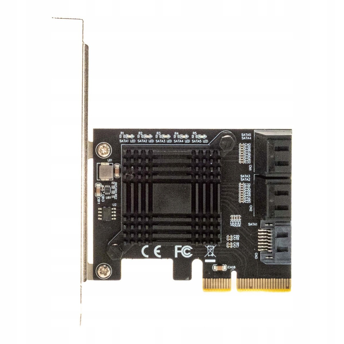 Delock 90498 5x Sata řadič JMicron JMB585 PCIe x4 V3.0