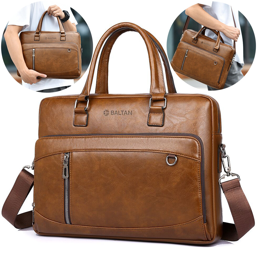 Pánská Aktovka Baltan Office Eco Kůže Na Notebook 15,6''