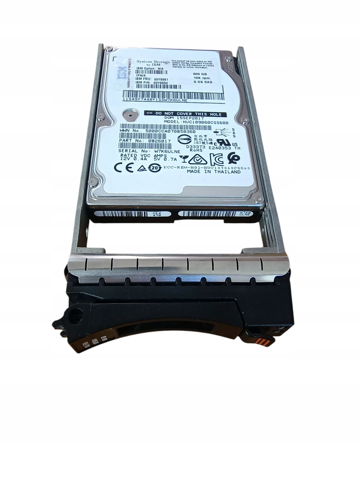 Disk Sas 600 Gb 10 K 6 Gb/s 2.5 Hgst Hot Swap Ibm