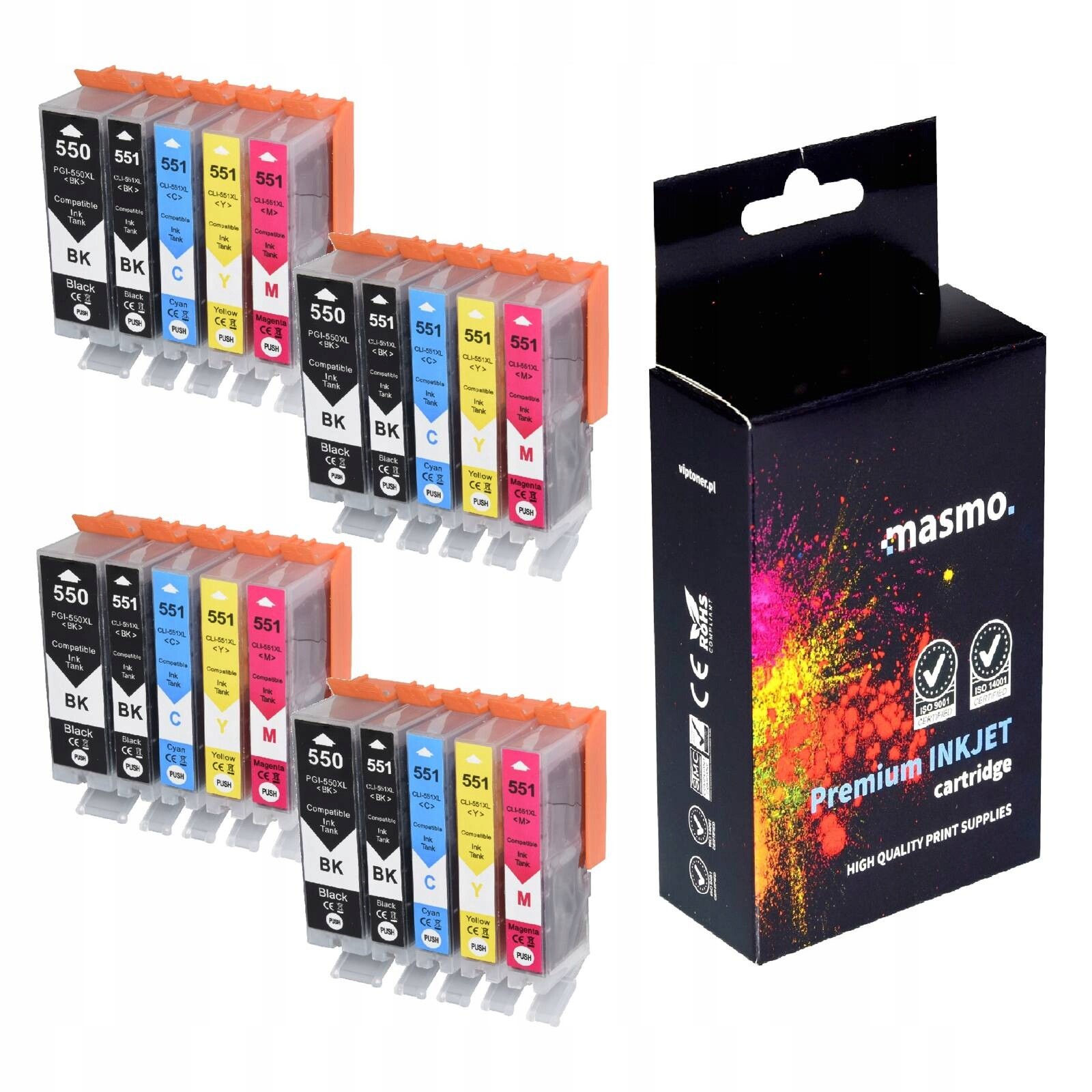 20 x Inkousty XXL Pro Canon Pixma IP7250 MG5650 MG5550