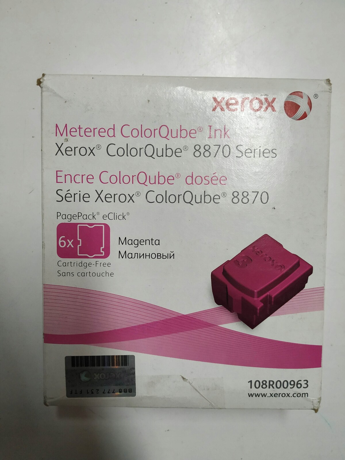 6 Ks kostek Magenta Solid Ink Original pro Xerox ColorQube 8870 Akce